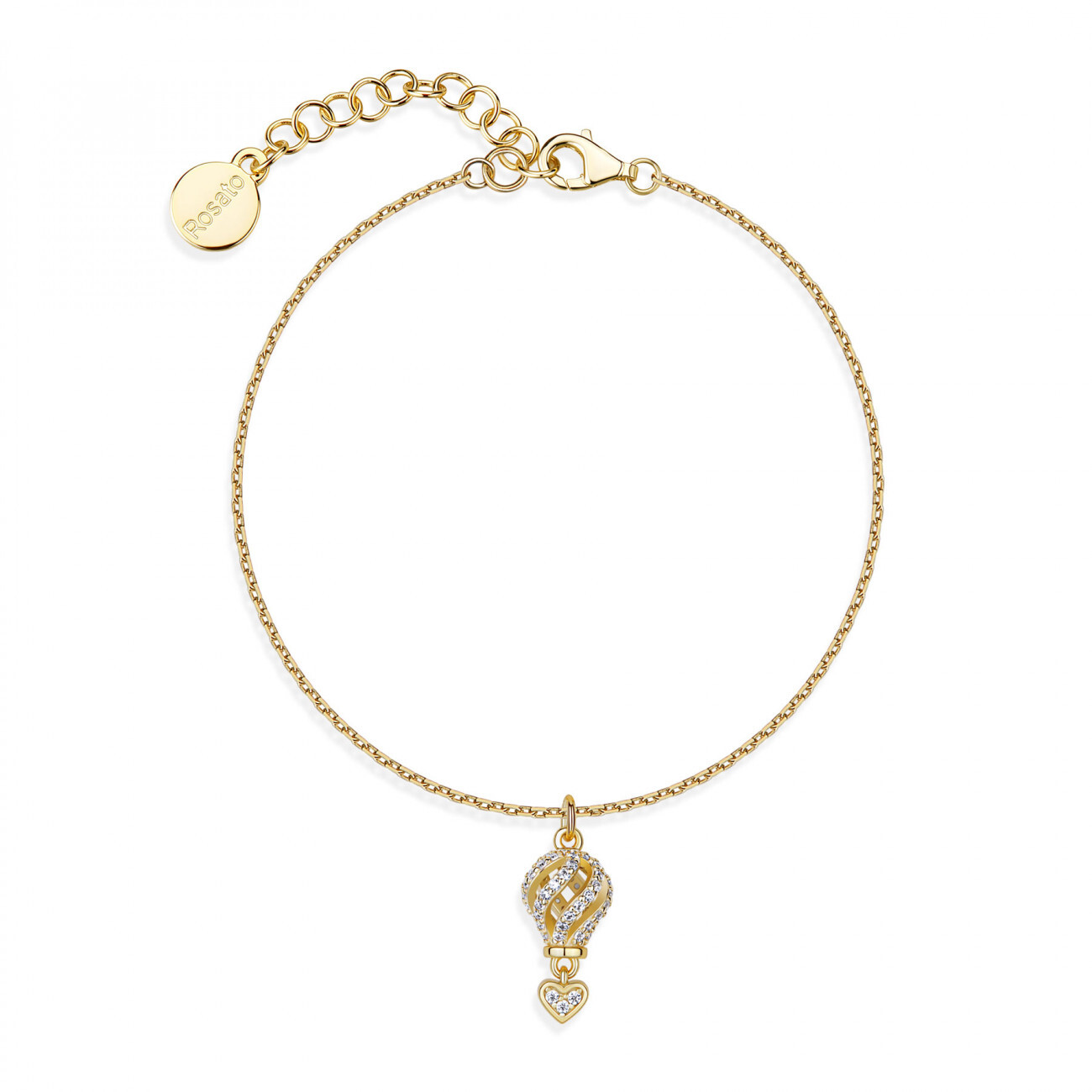 Rosato Třpytivý pozlacený náramek s horkovzdušným balónem Aria RZAR24