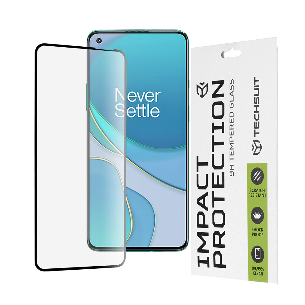 Ochranné sklo Techsuit 111D pro OnePlus 8T černé