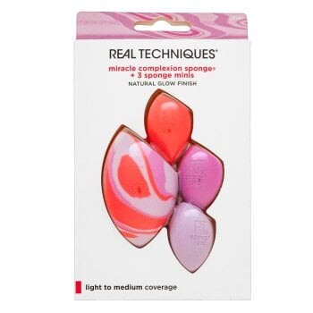 Real Techniques Berry Pop Miracle Complexion Sponge + 3 Sponge Minis