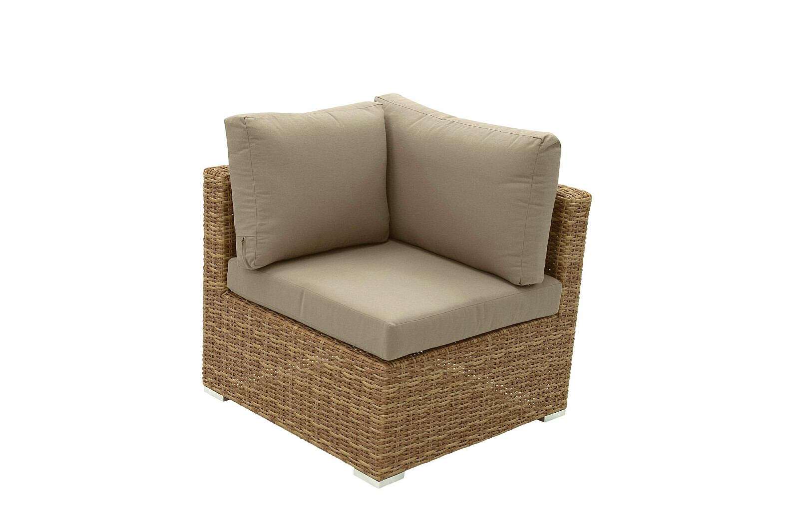 DEOKORK Ratanový rohový díl MALIBU (béžovo-hnědá)