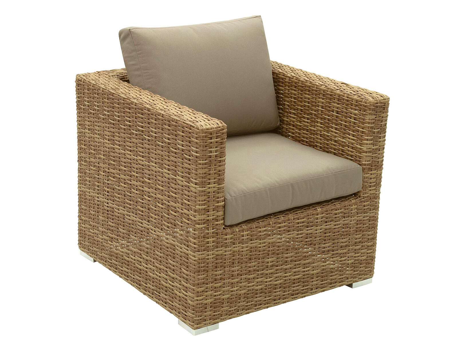 DEOKORK Ratanové křeslo MALIBU (béžovo-hnědá)