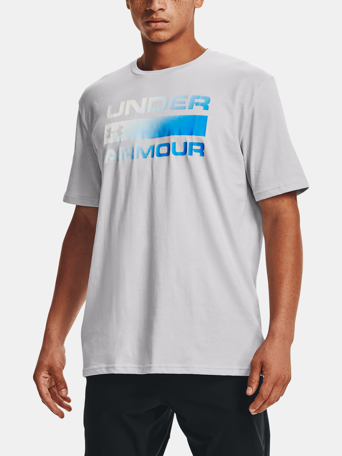 Under Armour Tričko TEAM ISSUE WORDMARK SS-GRY - Pánské