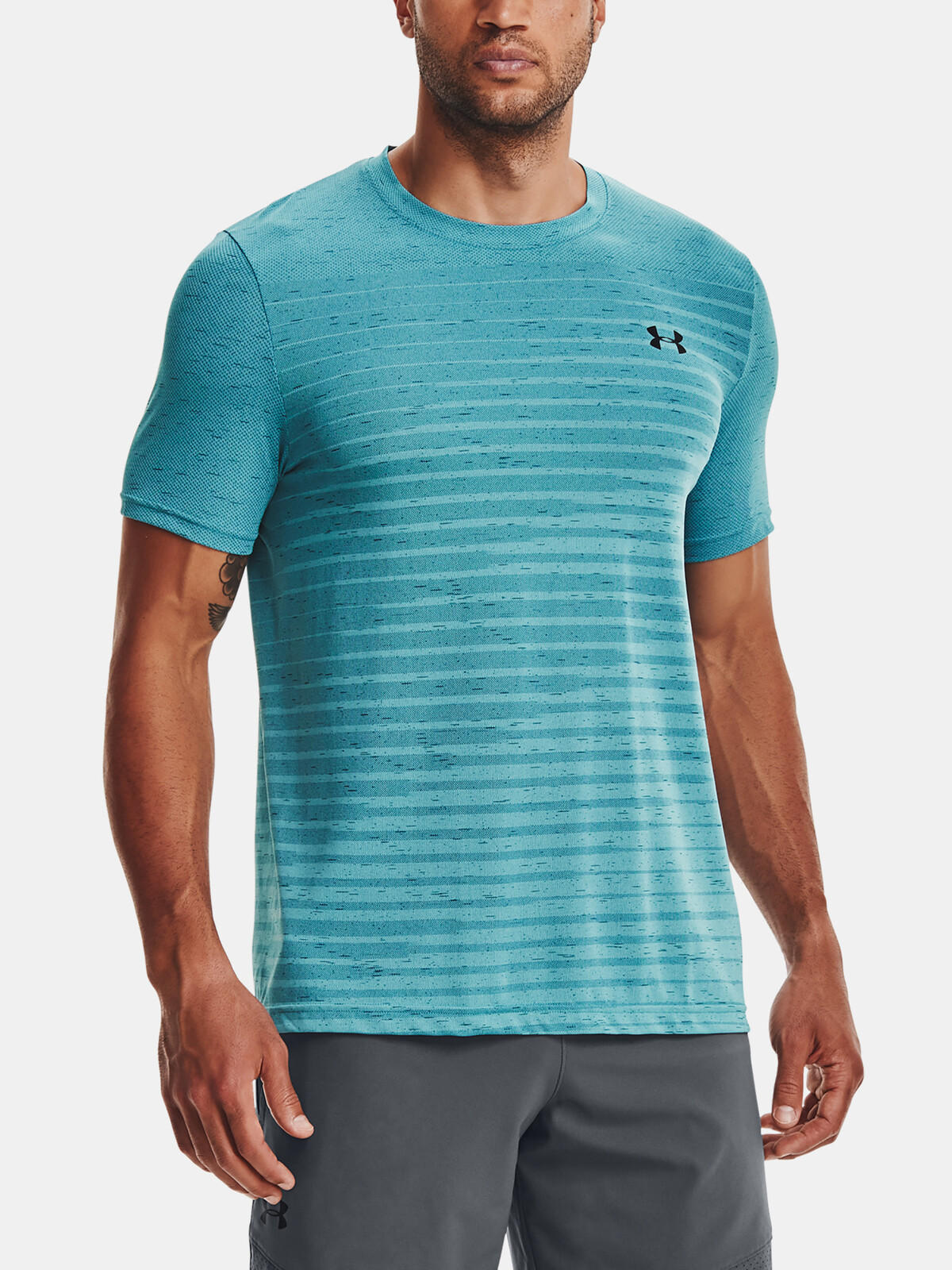 Under Armour Tričko UA Seamless Fade SS-BLU - Pánské