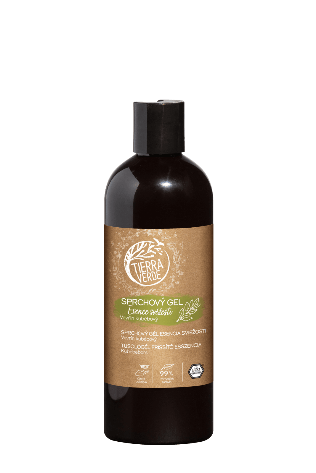 TIERRA VERDE Sprchový gel - Esence svěžesti (lahev) 500 ml