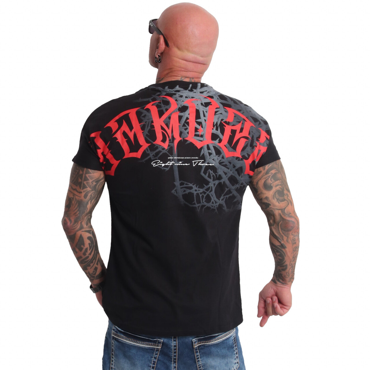 Triko pánské Yakuza Thorns - černé, 4XL