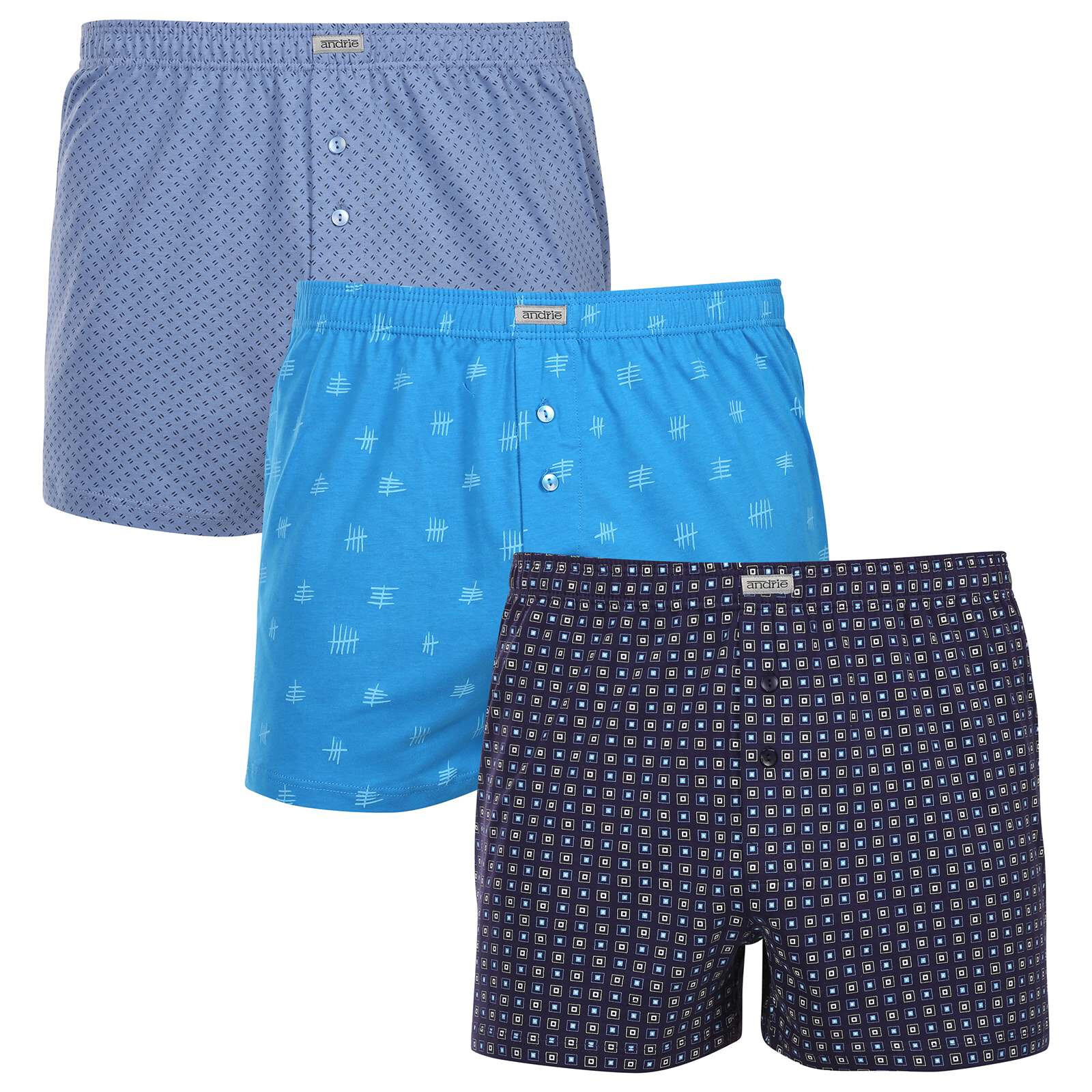 3PACK pánské trenky Andrie vícebarevné (PS 5830-5) L, trenýrky