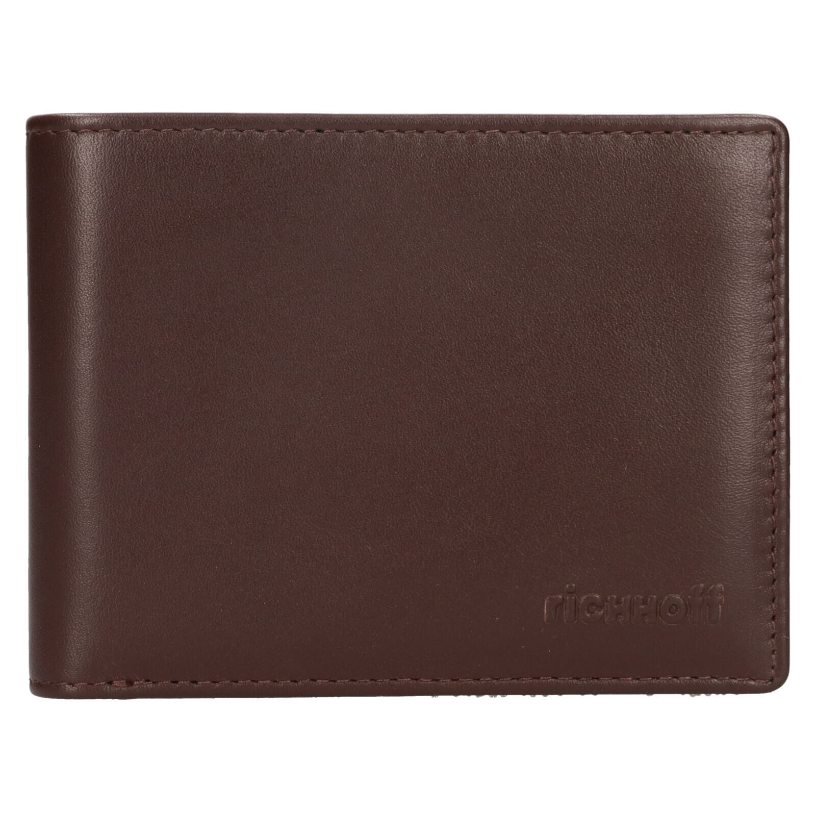 Pánská kožená slim peněženka Richhoff Petr - hnědá