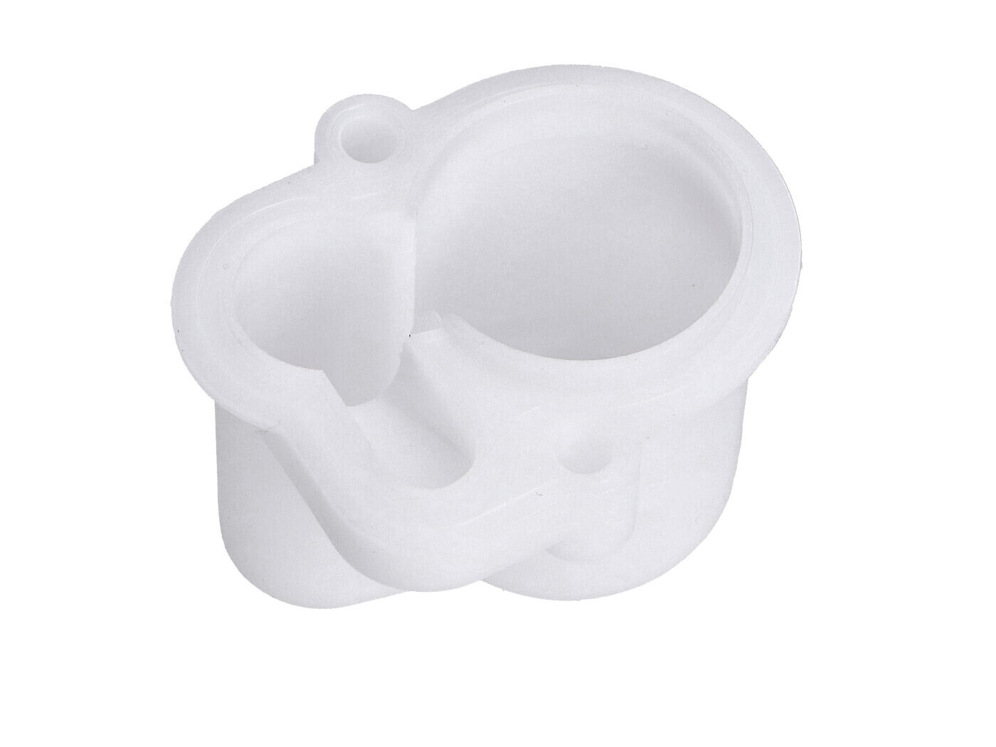 OEM Standard Boční plováková komora Bing, plastová bílá, pro Hercules, Miele, DKW, NSU, Hercules Saxonette