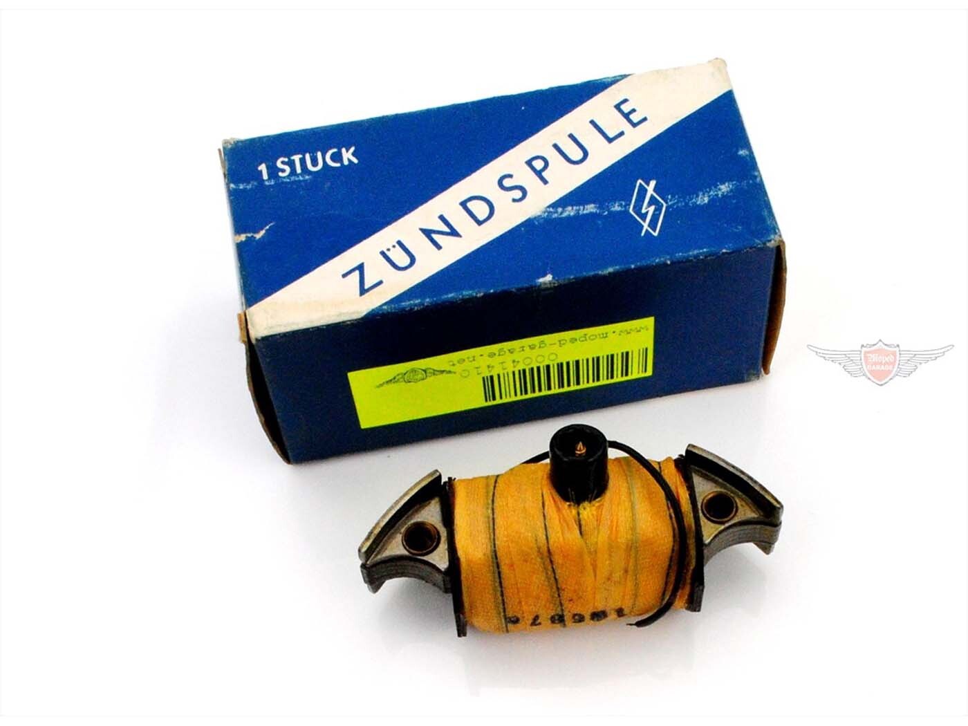 Diverse / Import Zapalovací cívka Moped, montážní rozteč 54 mm, šířka kotvy 77 mm, šířka pólového nástavce 20 mm, pro Moped, Moped, Mokick, Zweirad Union, DKW, Miele, Rixe, Victoria, Gritzner, Göricke, Hercules, Zündapp, Kreidler, Puch