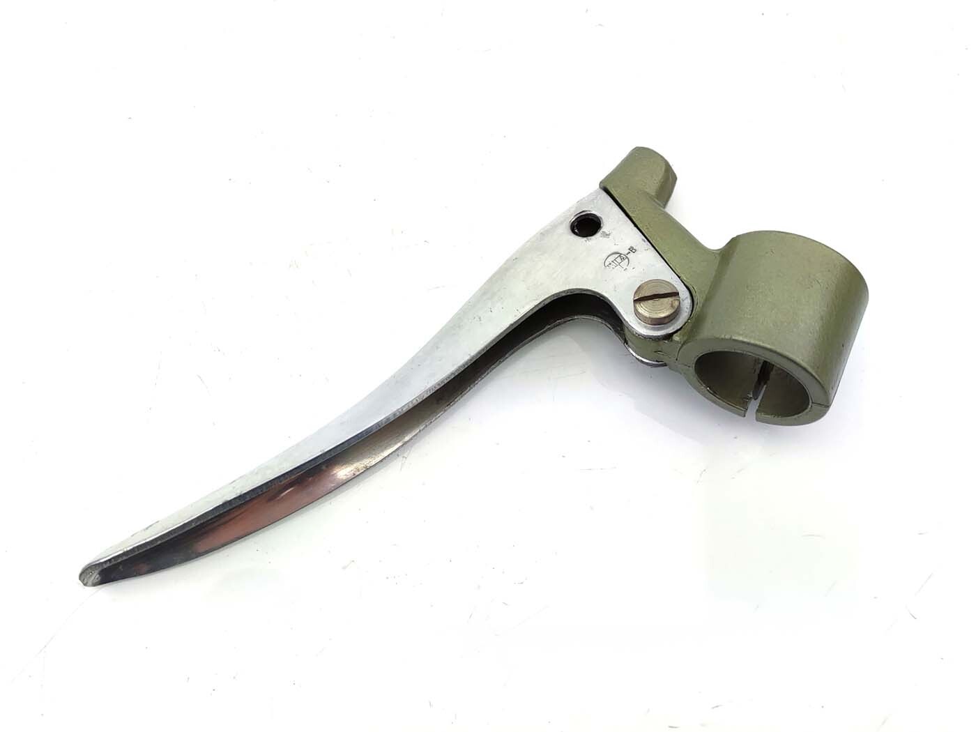 Diverse / Import Páčka spojky kovová, stříbrná, zelená pro MZ, AWO, EMW