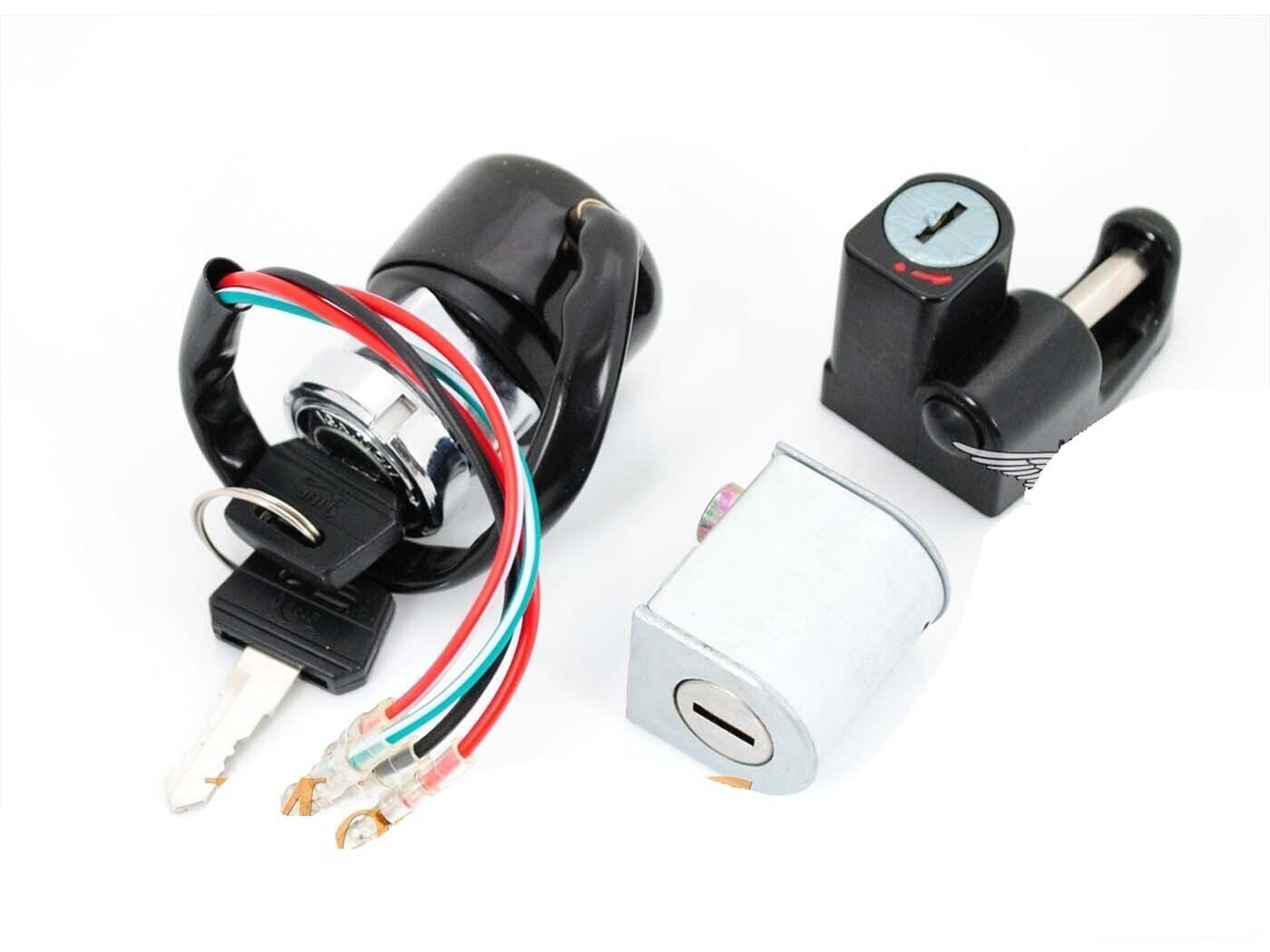 Diverse / Import Sada zámků: Zámek řízení, spínací skříňka 24 mm 4pin, zámek helmy 38 mm 18 mm pro Honda Dax ST 50, 70