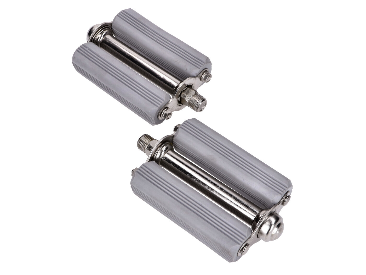 NTS Parts Šedý blok pedálů pro Zündapp, Kreidler, Hercules, Puch, KTM