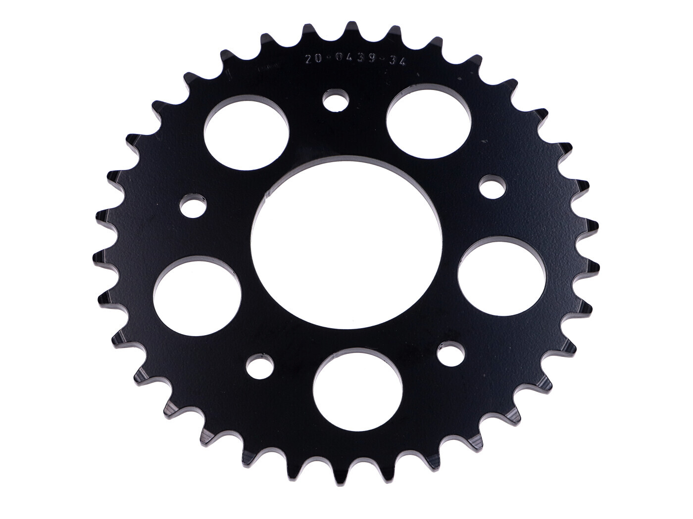 Rozeta Esjot ocelová 34 zubů černá pro Kreidler Florett LF, LH, RMC, RM, Flo