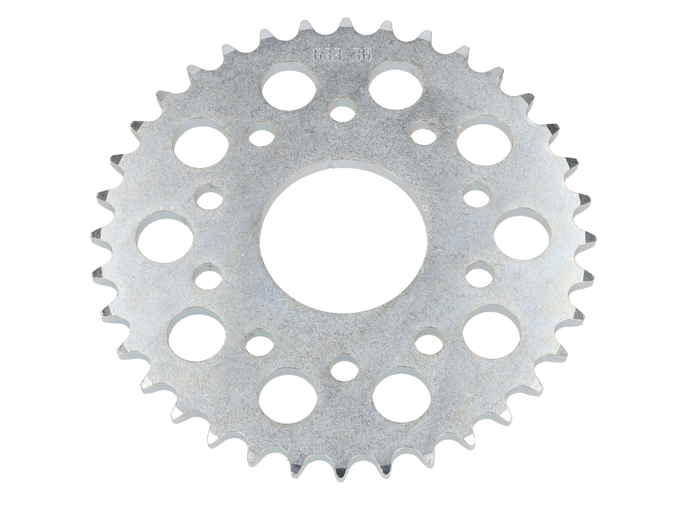 Ocelová rozeta Esjot 36 zubů pro Puch Monza 6 SL, Cobra GT, GTL, 80, KTM, Hercules