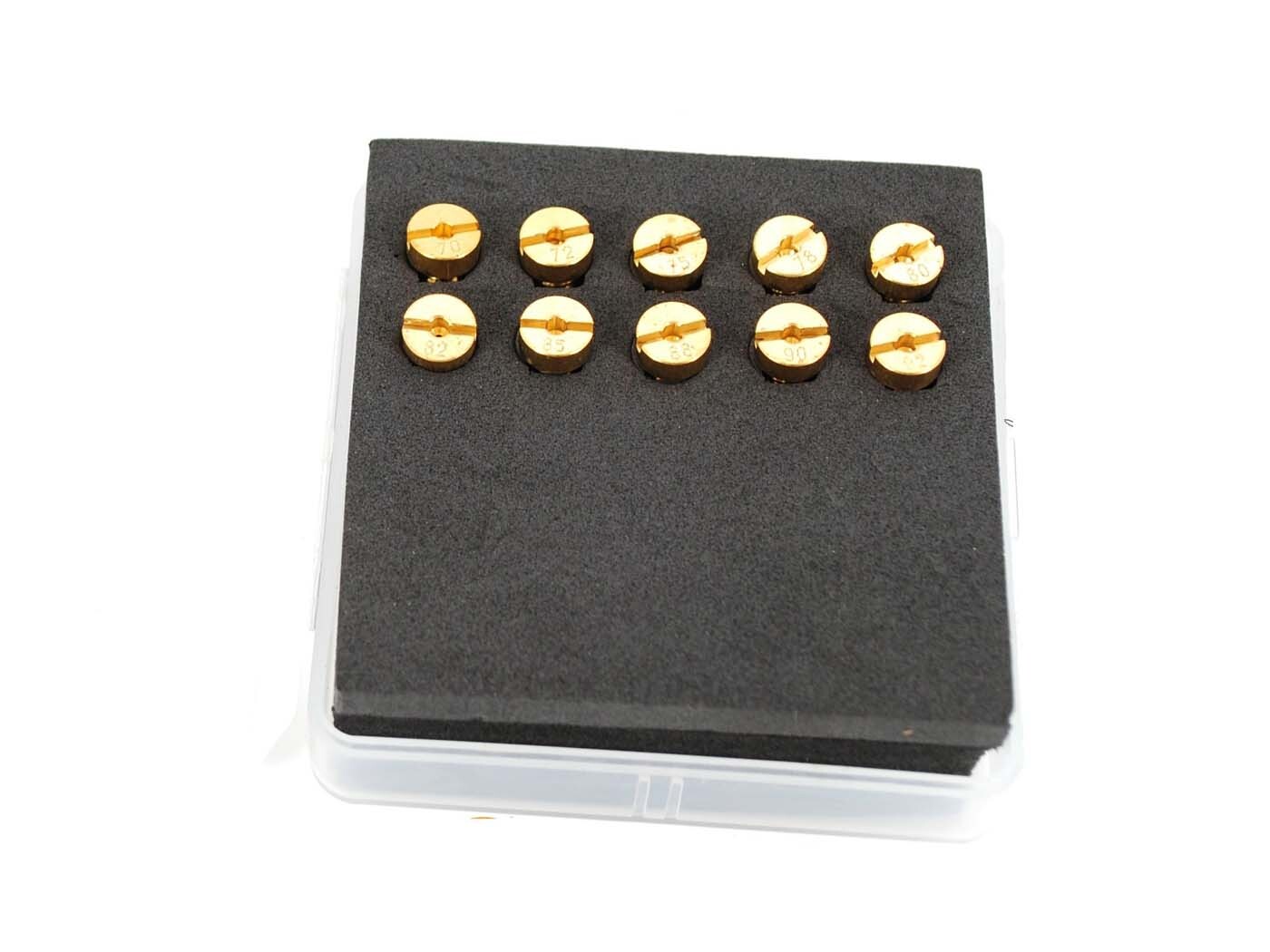 Diverse / Import Hlavní trysky mosazné 5 mm sada 92–110 pro moped, moped, mokick