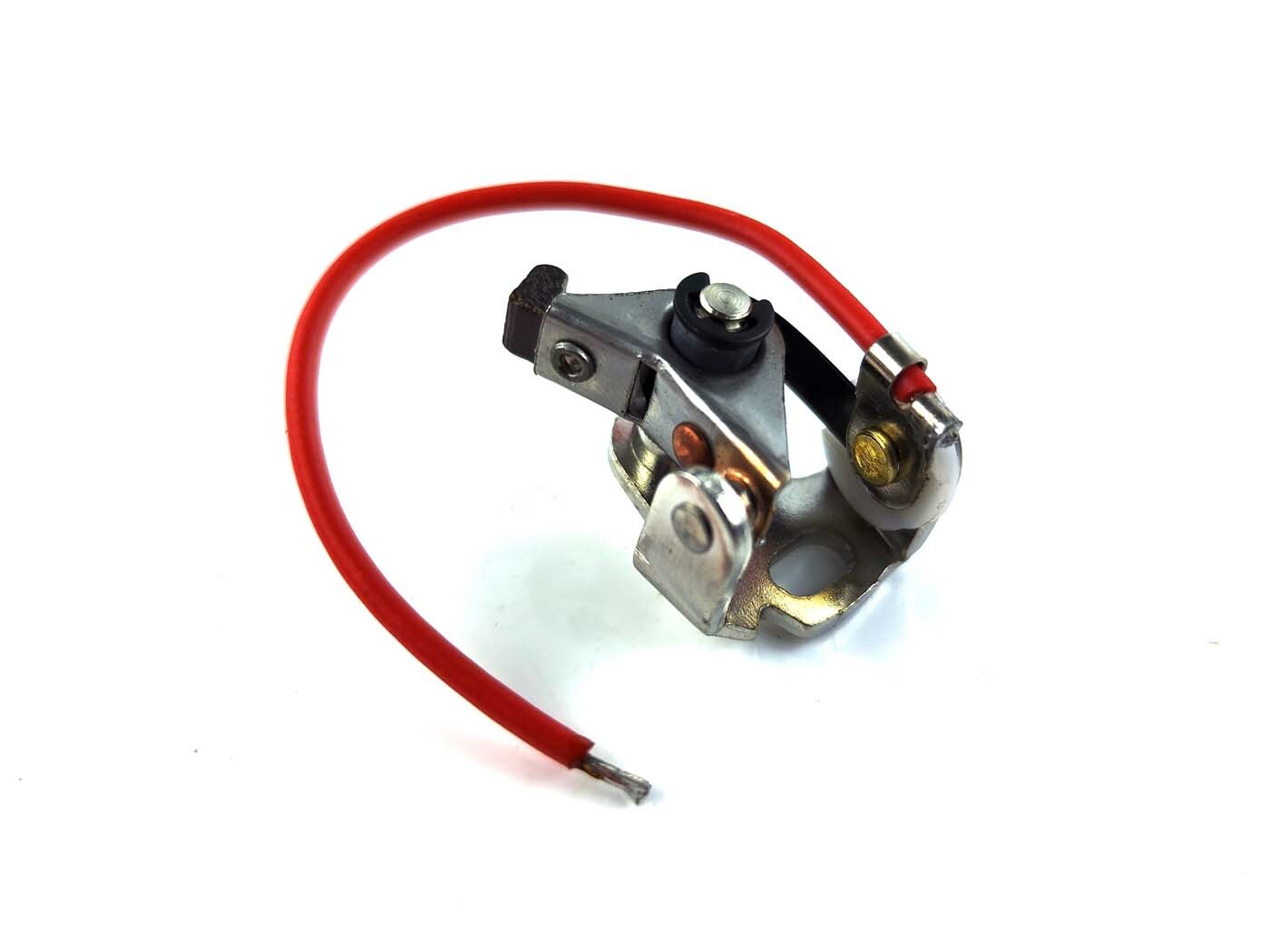 Diverse / Import Zapalovací kontakt kovový červený pro Hercules, Prima, Sachs, 504, 505