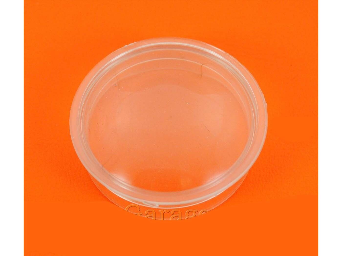 Diverse / Import Sklo tachometru, vnější průměr cca 51,5 mm, montážní průměr 47 mm, celková výška 18 mm, pro Hercules Prima, M, Kreidler Florett Eiertank Flory MF MP, Zündapp Bergsteiger, Super Combinette Sport C 50, Puch Maxi, KTM, DKW