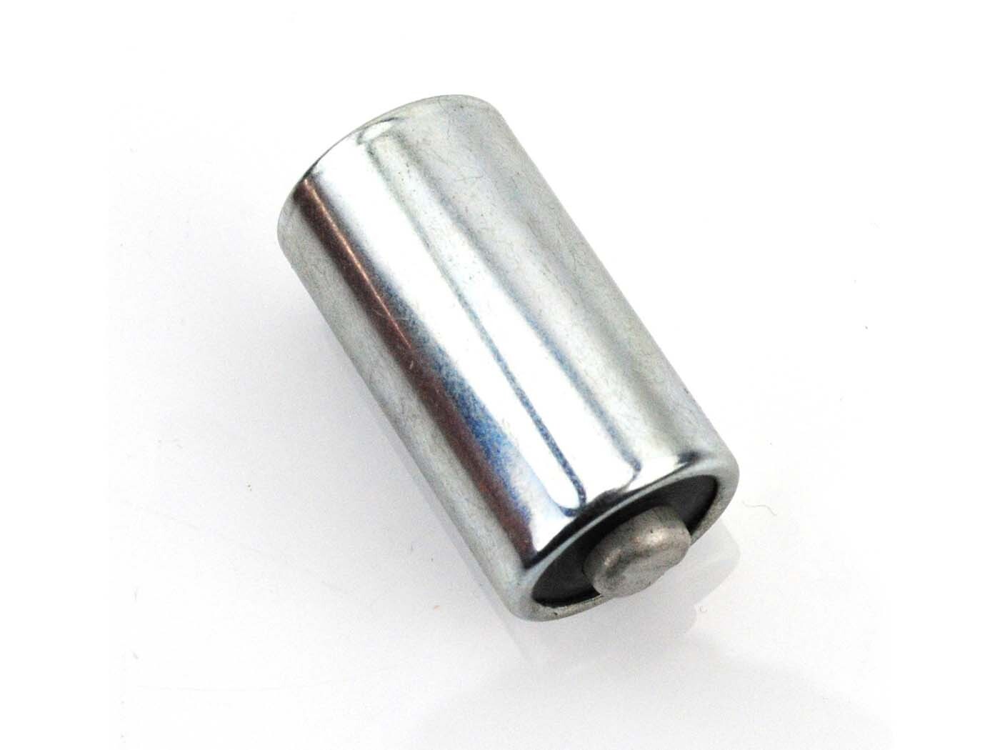 Kondenzátor Goebel zapalování 18 mm x 35 mm, pájecí připojení, pro Zündapp ZD, CS, CX, Hai, GTS, C, Hercules MK, K, Kreidler Florett, Puch Monza, KTM, DKW, Rixe, Mofa, Mokick, KKR, Moped