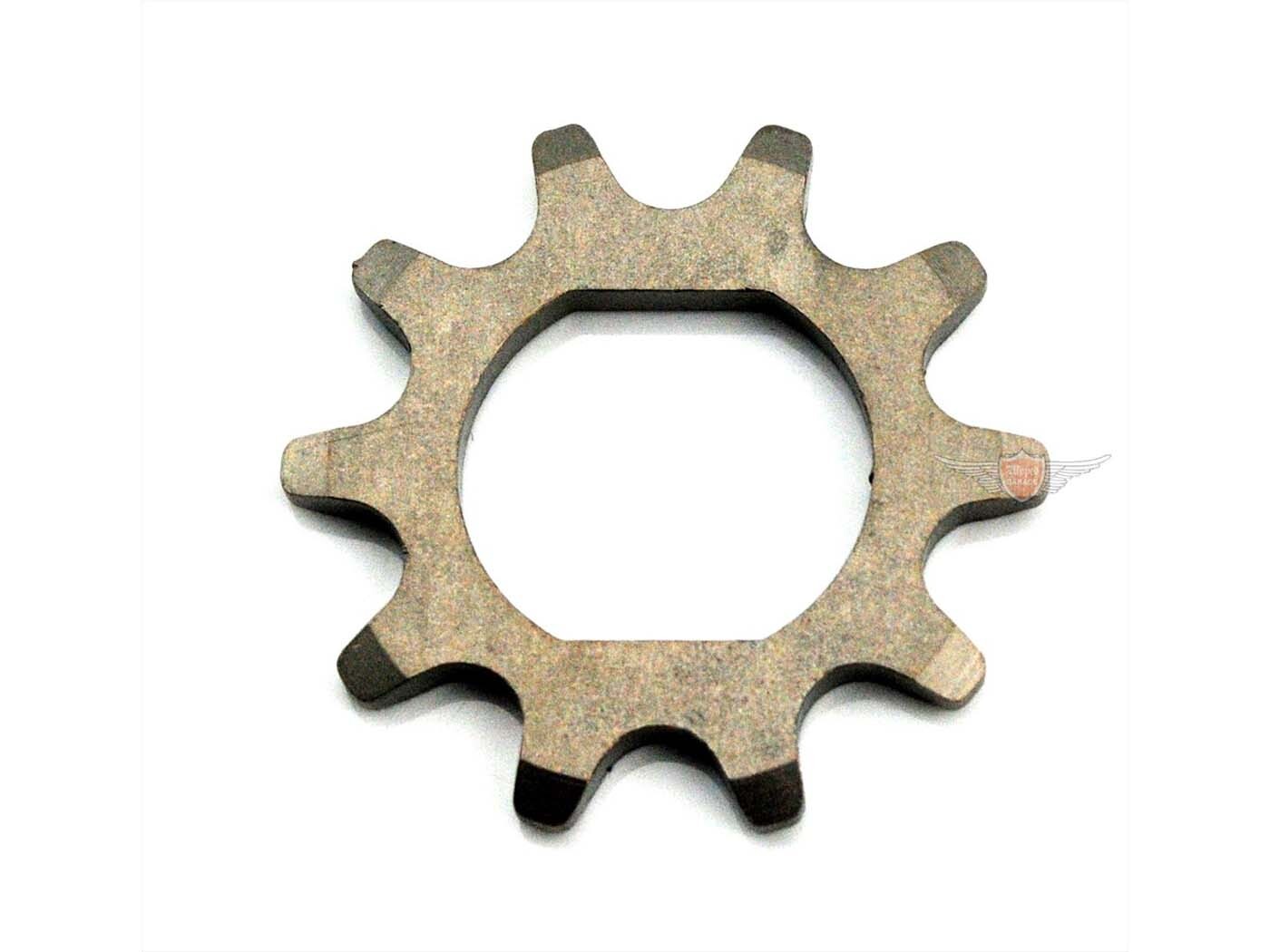 Pastorek Esjot ocelový 10 zubů oválné uchycení 25 x 22 mm pro Zündapp Moped Automatic typ 444-02 L5, 444-04, 444-31, Moped 444-01 L6