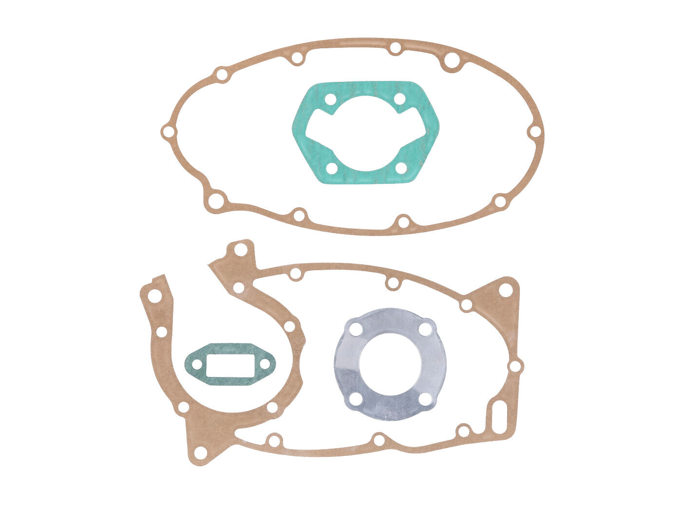Sada těsnění MOGA motoru/válce 5dílná pro Zündapp, skútr R 50, ZD, ZL, ZX, ZS, ZE, CS, CX, Hai GTS 50, C Sport, Super, KS