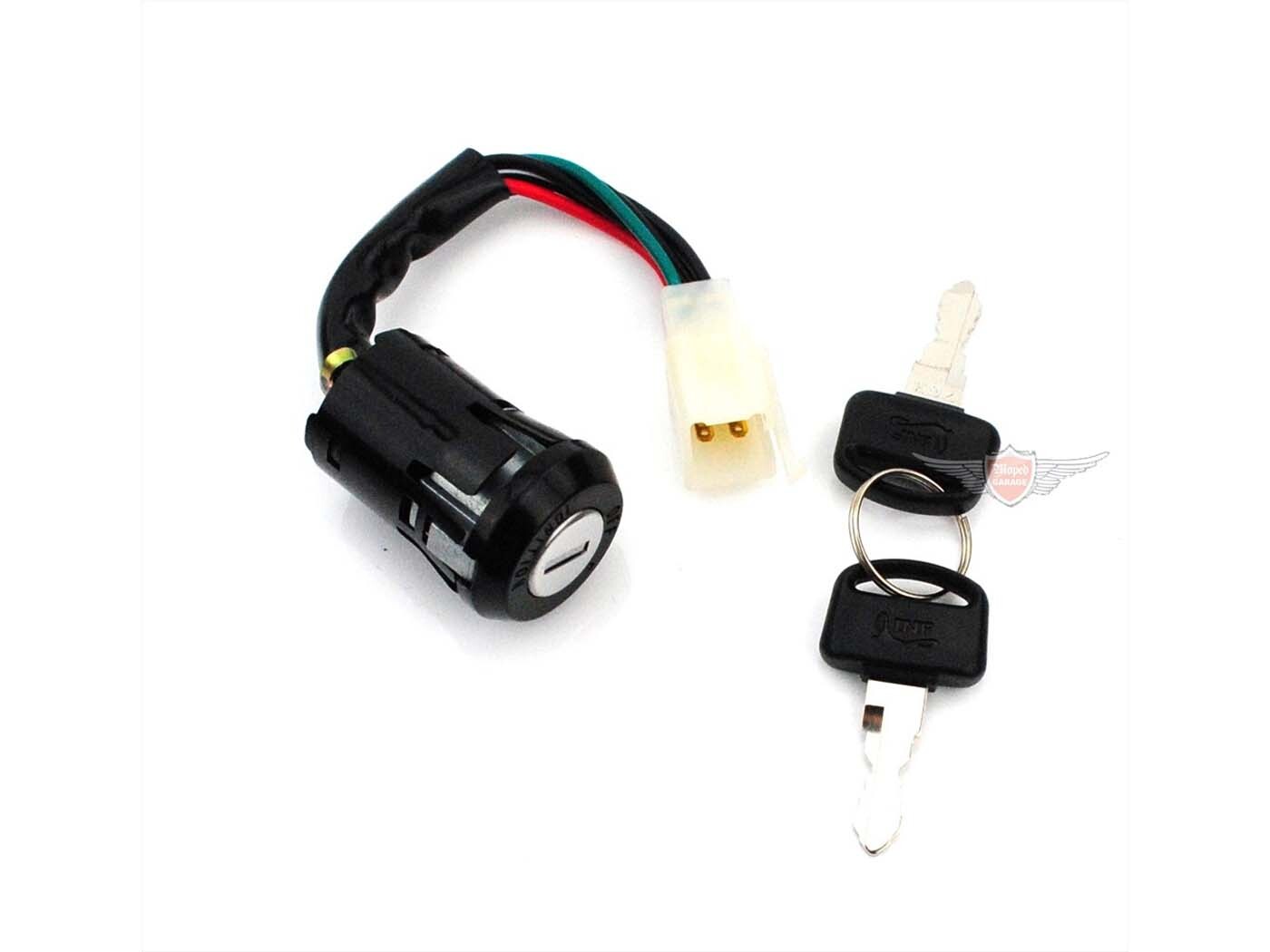 Diverse / Import Zámek zapalování 6pinový s montážním držákem a 2 klíči pro Honda MT 5, 50, MB 50