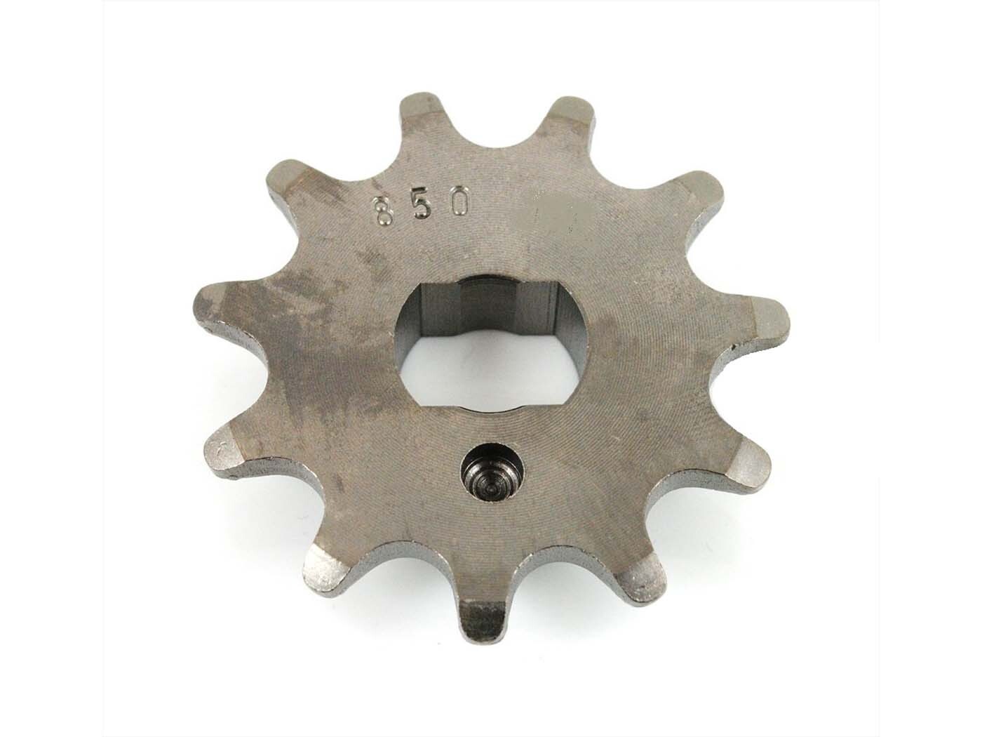 Pastorek Esjot ocelový 12 zubů 16x11 mm pro Zündapp, CS 25 Typ 448-140, 448-141, Hai 448-150, CX 448-151, C 50 Sport 529, R Scooter 561, ZL Moped Mokick