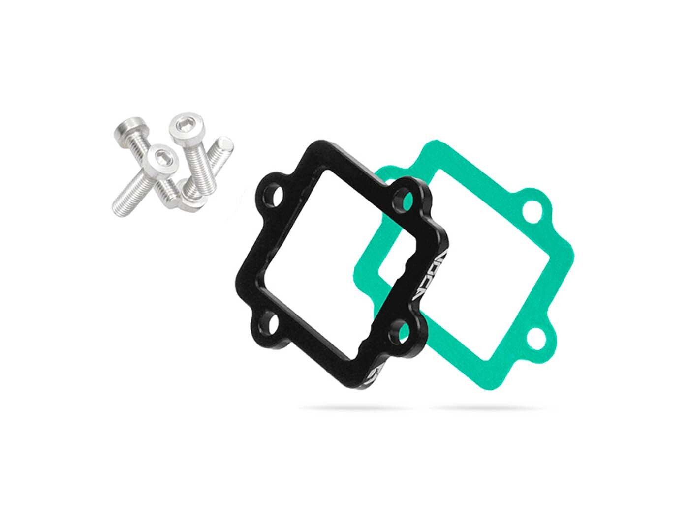 Voca Racing Distanční podložka / deska membránového bloku Voca CNC 5 mm černá pro Minarelli horizontal