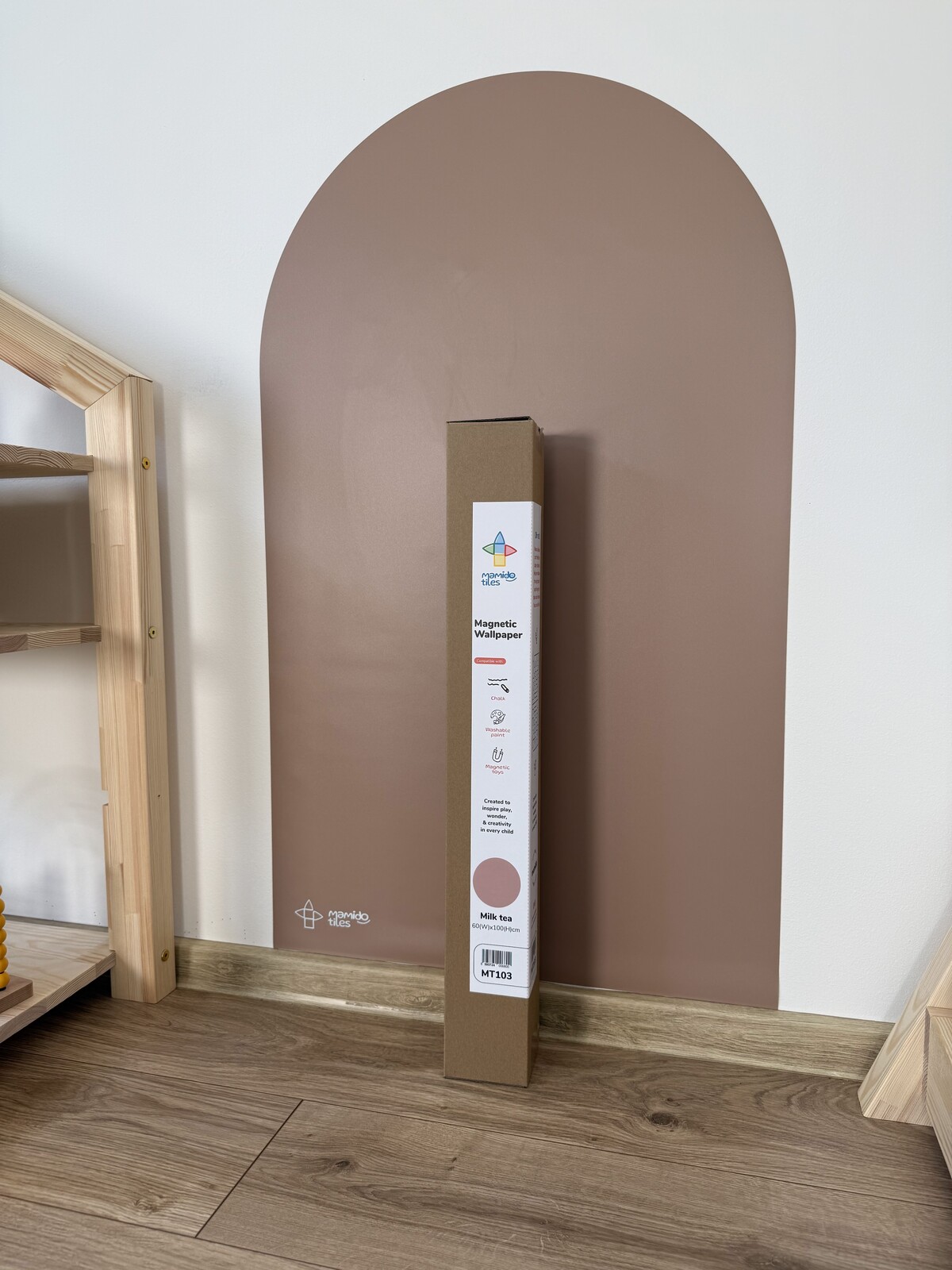 Mamido Tiles Magnetická tapeta na zeď Milk tea MT103