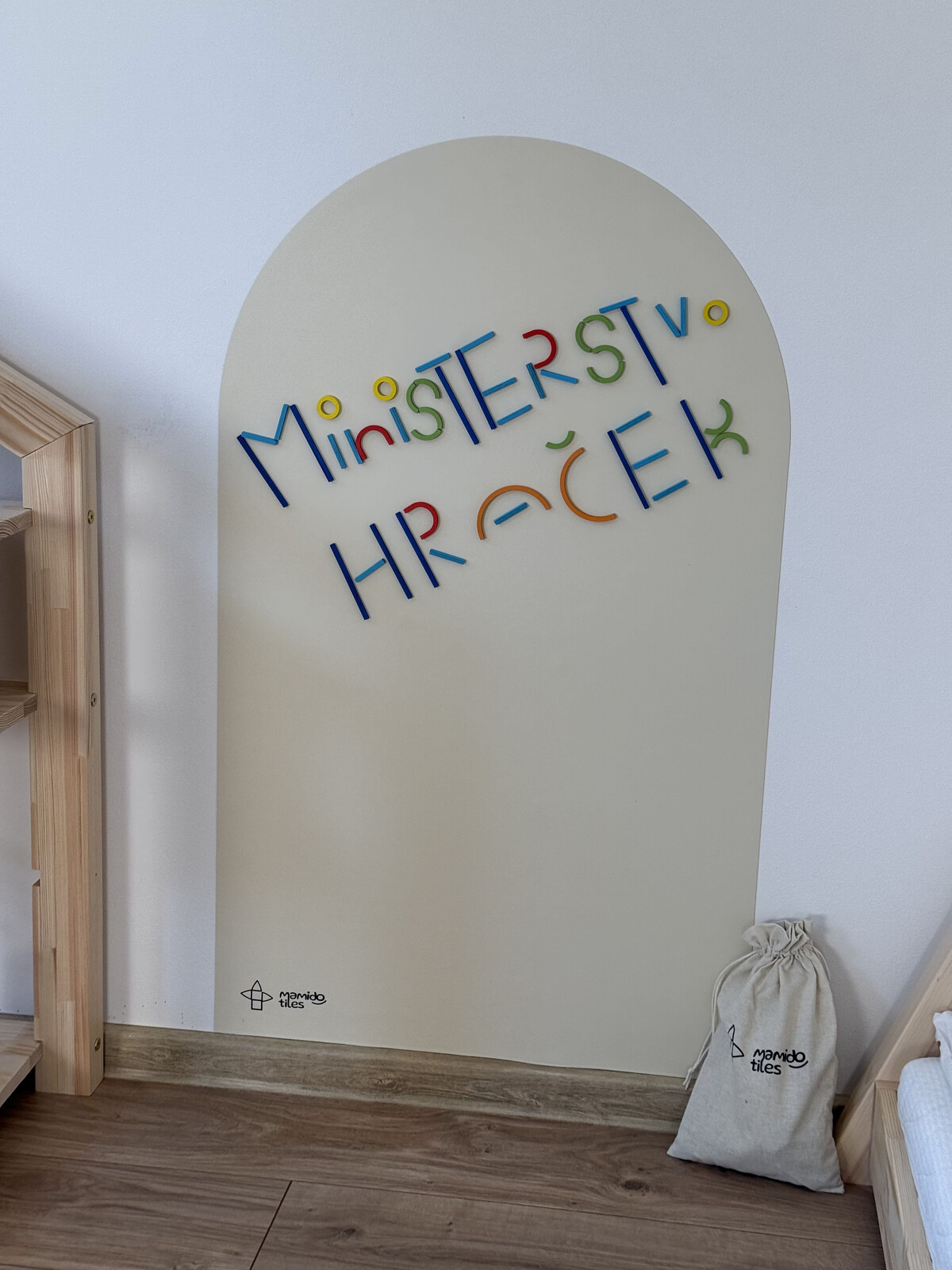 Mamido Tiles Magnetická tapeta na zeď Ivory White MT102