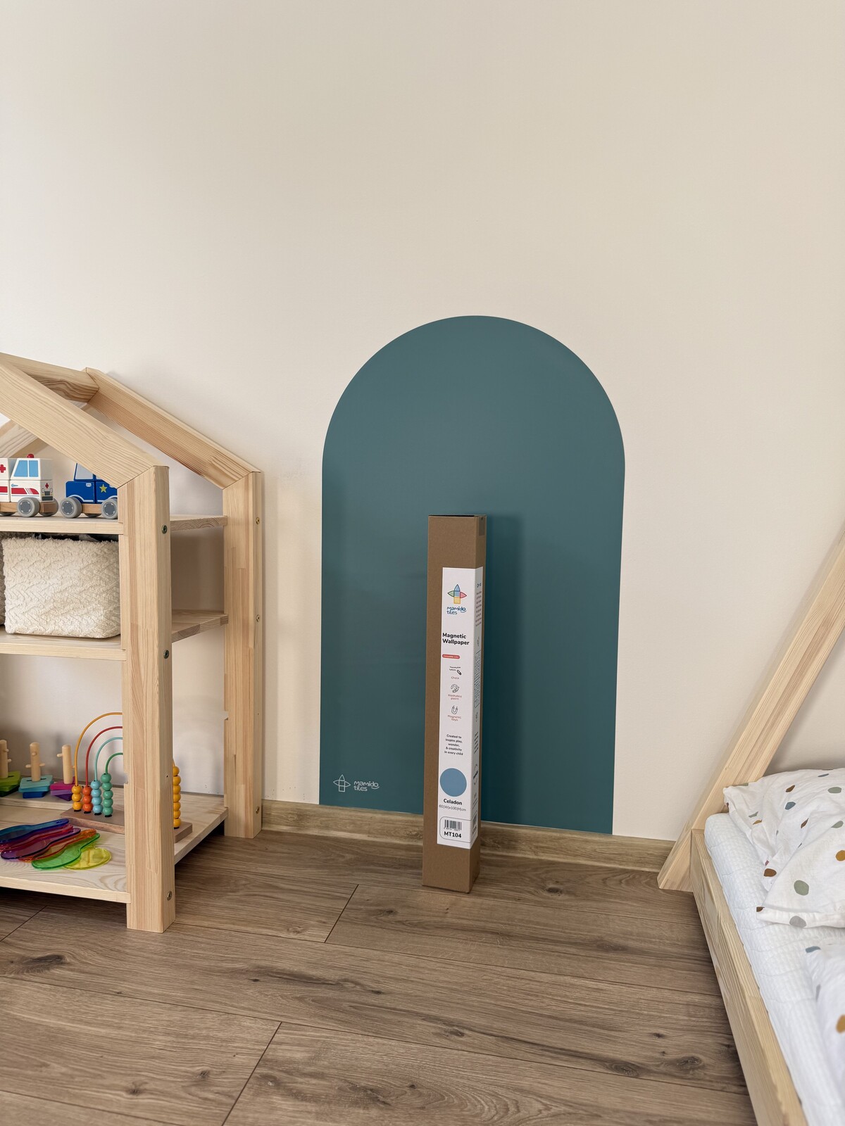 Mamido Tiles Magnetická tapeta na zeď Celadon MT104