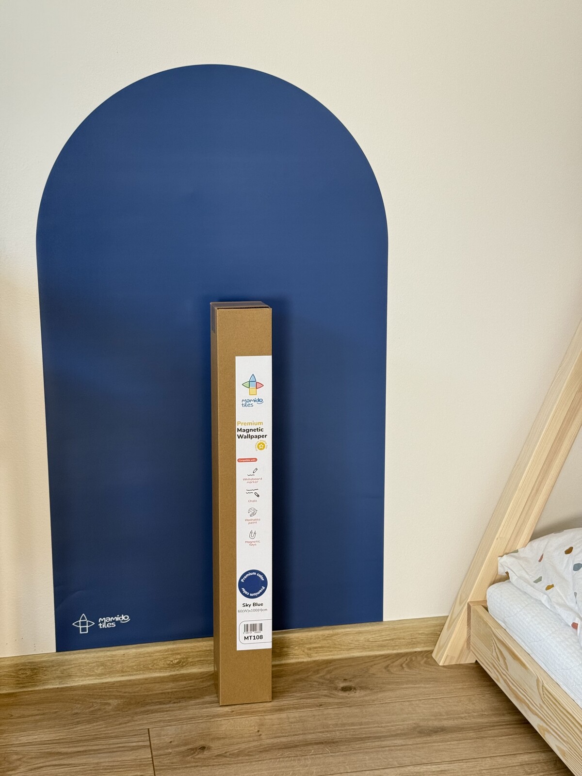 Mamido Tiles Magnetická tapeta na zeď Premium Sky Blue MT108