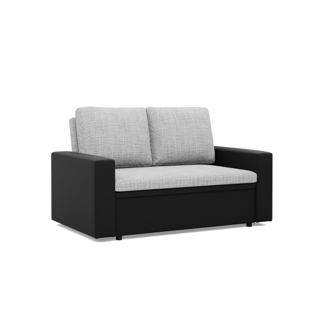 Dvoumístná pohovka LUNA rozkládací, šedá / černá