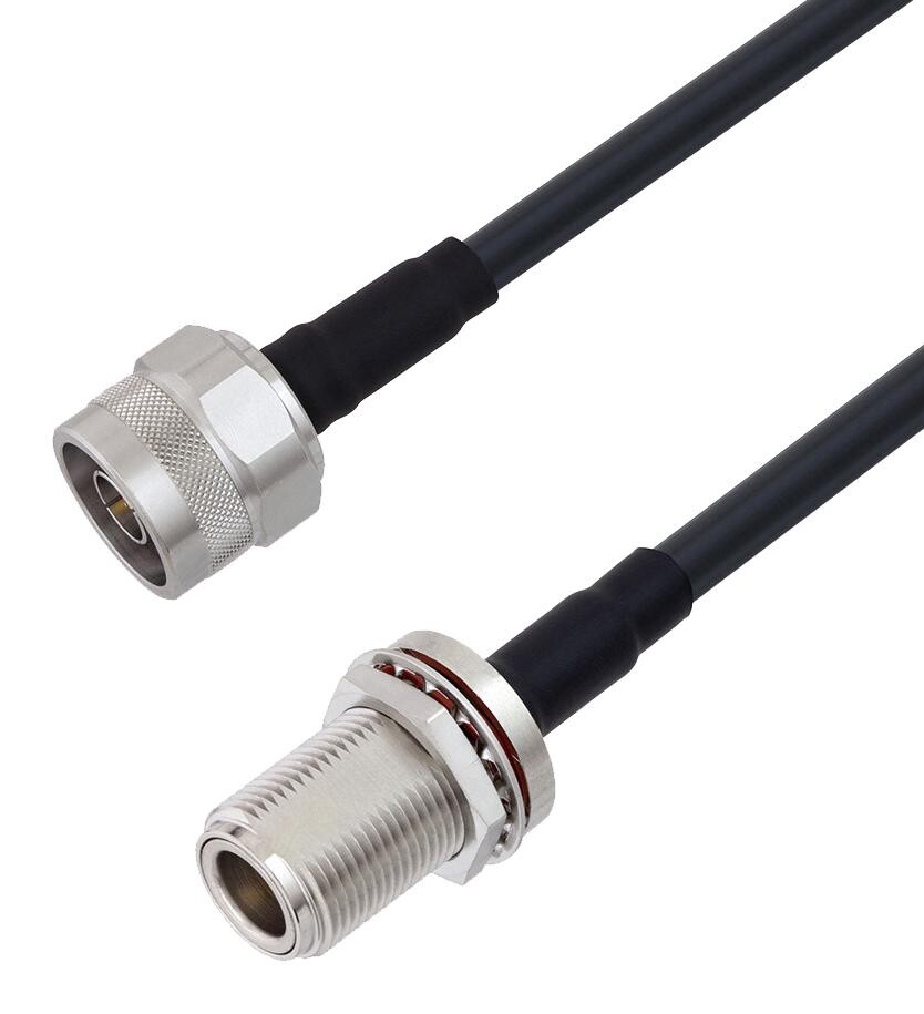 L-Com Lcca30174-Ft4 Rf Coax Cable, N Plug-N Bhd Jack, 4Ft