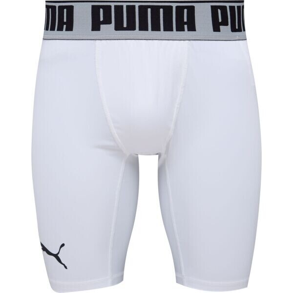Puma BBALL COMPRESSION SHORT Pánské kompresní šortky, bílá, velikost