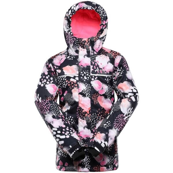 ALPINE PRO KIWERO Dětská zimní lyžařská bunda, růžová, velikost 152-158