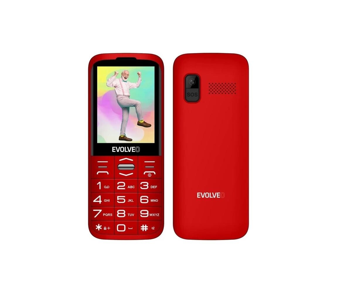 Evolveo - EasyPhone XO, mobilní telefon pro seniory, červený EP-630-XOR