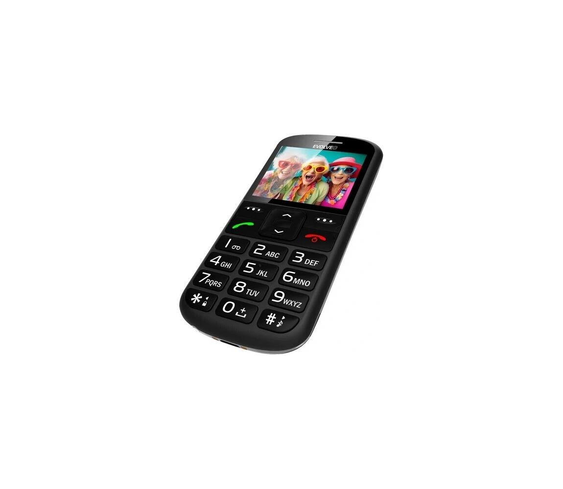 Evolveo - EasyPhone XS, mobilní telefon pro seniory, černý EP-570-XS-BK