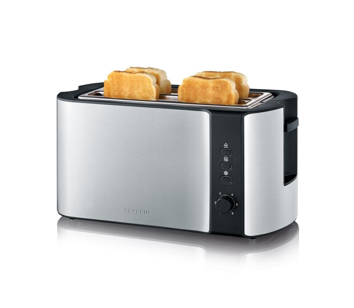 Severin AT 2590 - Topinkovač s čtyřmi otvory 1400W/230V nerez/černá AT 2590
