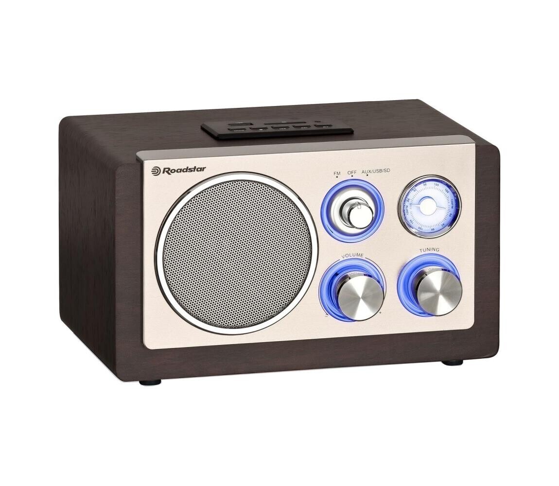 Roadstar HRA-1345NUS/WD - Rádio s FM 16W/230V HRA-1345NUS/WD
