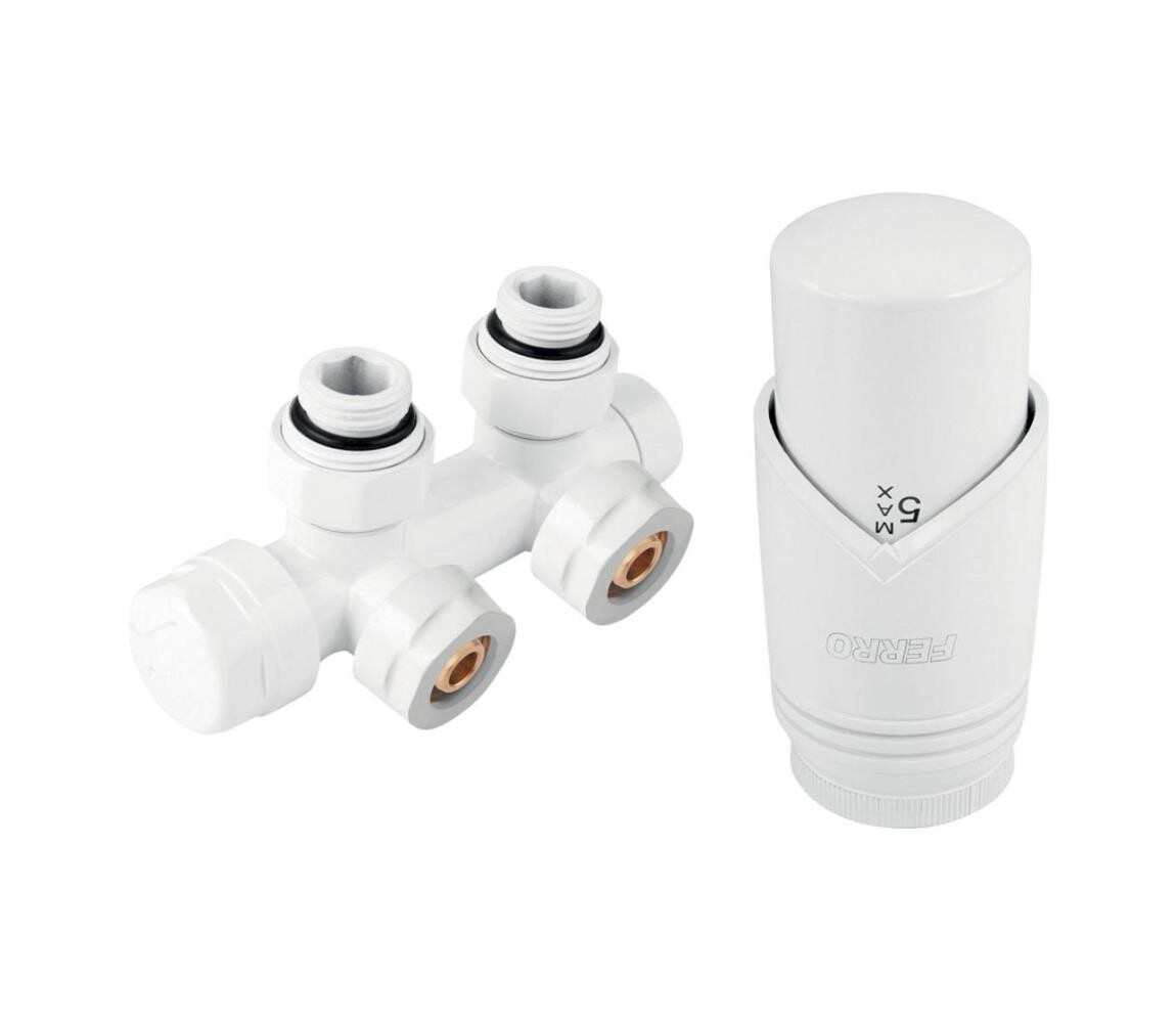 Novaservis - Sada pro radiátory se středovým připojením rohová bílá ZTD30WH