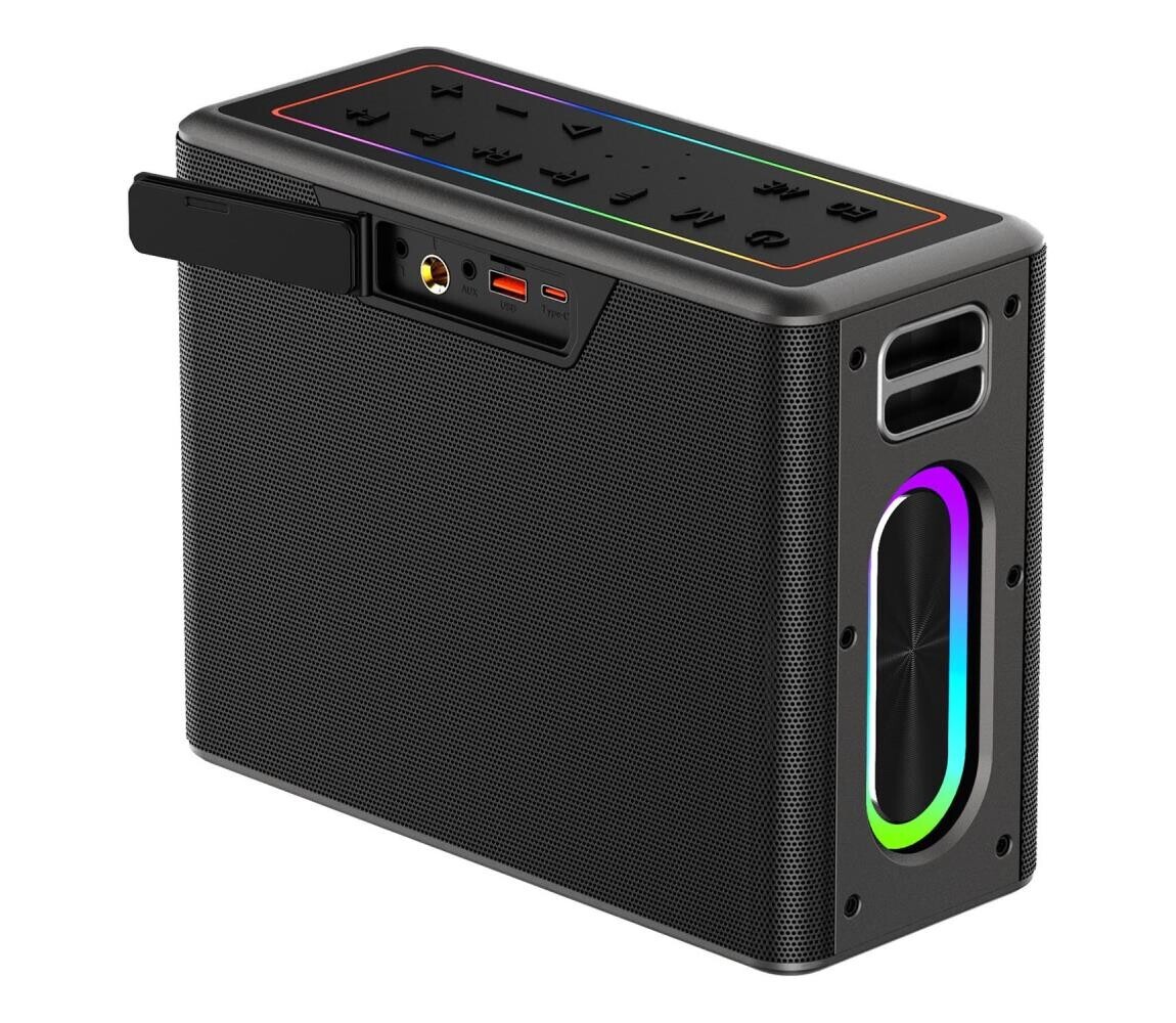 AKAI ABTSW-120 - Bezdrátový reproduktor s dvěma mikrofony 80W/4000 mAh IPX6 ABTSW-120