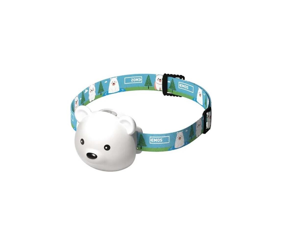 LED Nabíjecí čelovka LED/USB 500 mAh medvěd P3543