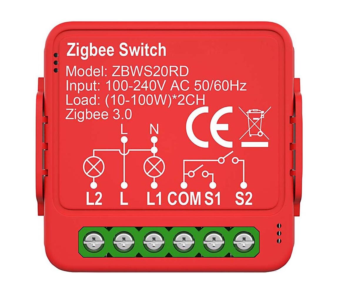 ZBWS20RD - Chytrý spínač SmartLife 230V ZBWS20RD