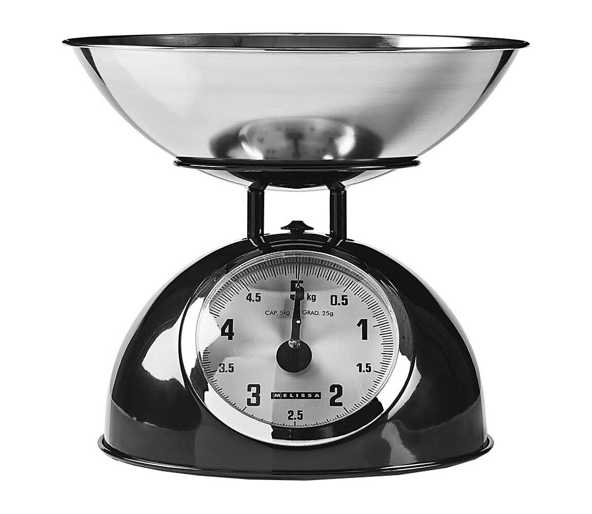 Melissa - Retro kuchyňská váha s mísou černá 16310238