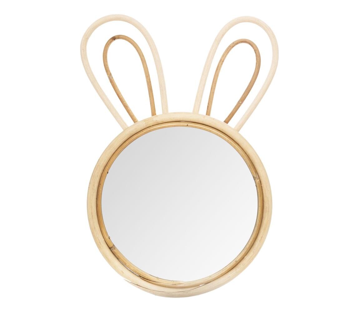 Atmosphera - Dětské nástěnné zrcadlo RABBIT 37x24 cm bambus 158641