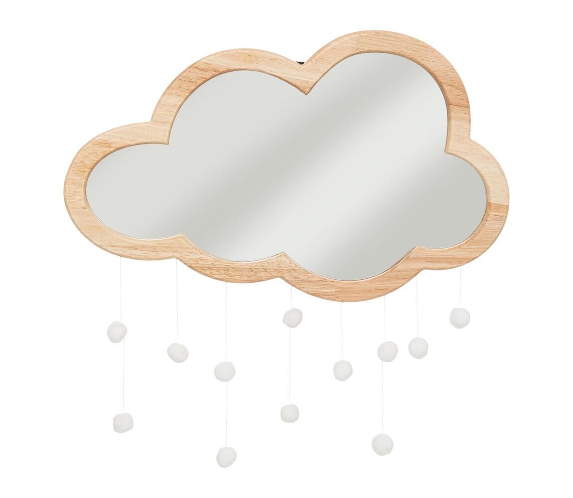 Atmosphera - Dětské nástěnné zrcadlo CLOUD 40x36 cm kaučukovník 195854
