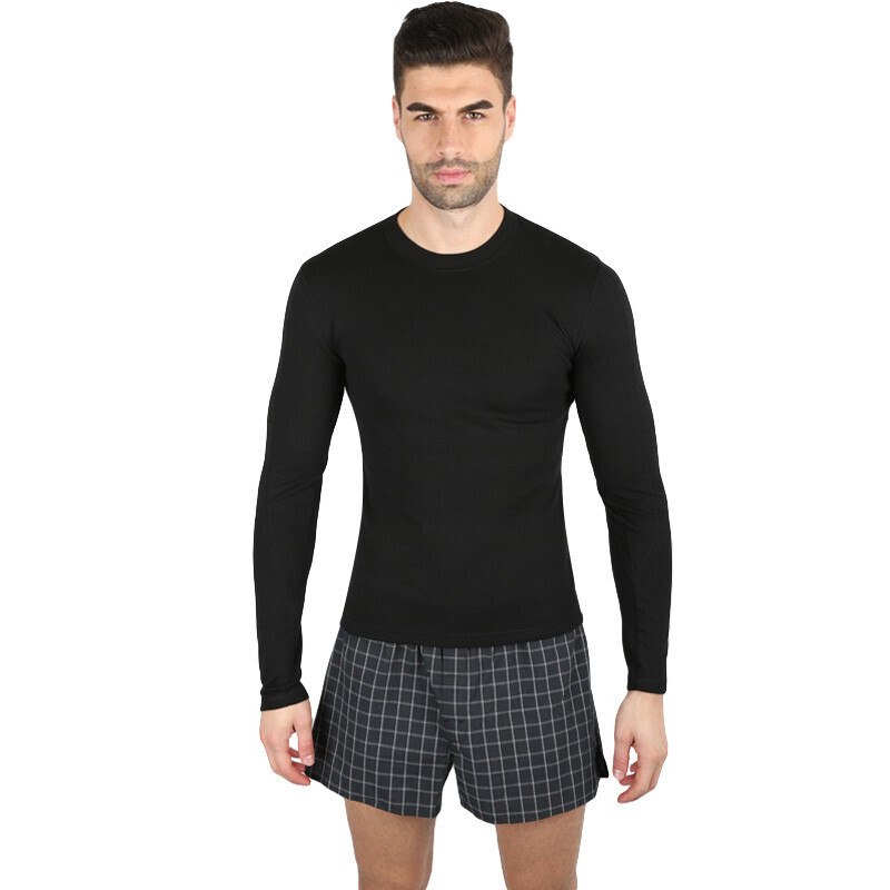 Pánské termo tričko VoXX merino černé (IN 01) XL