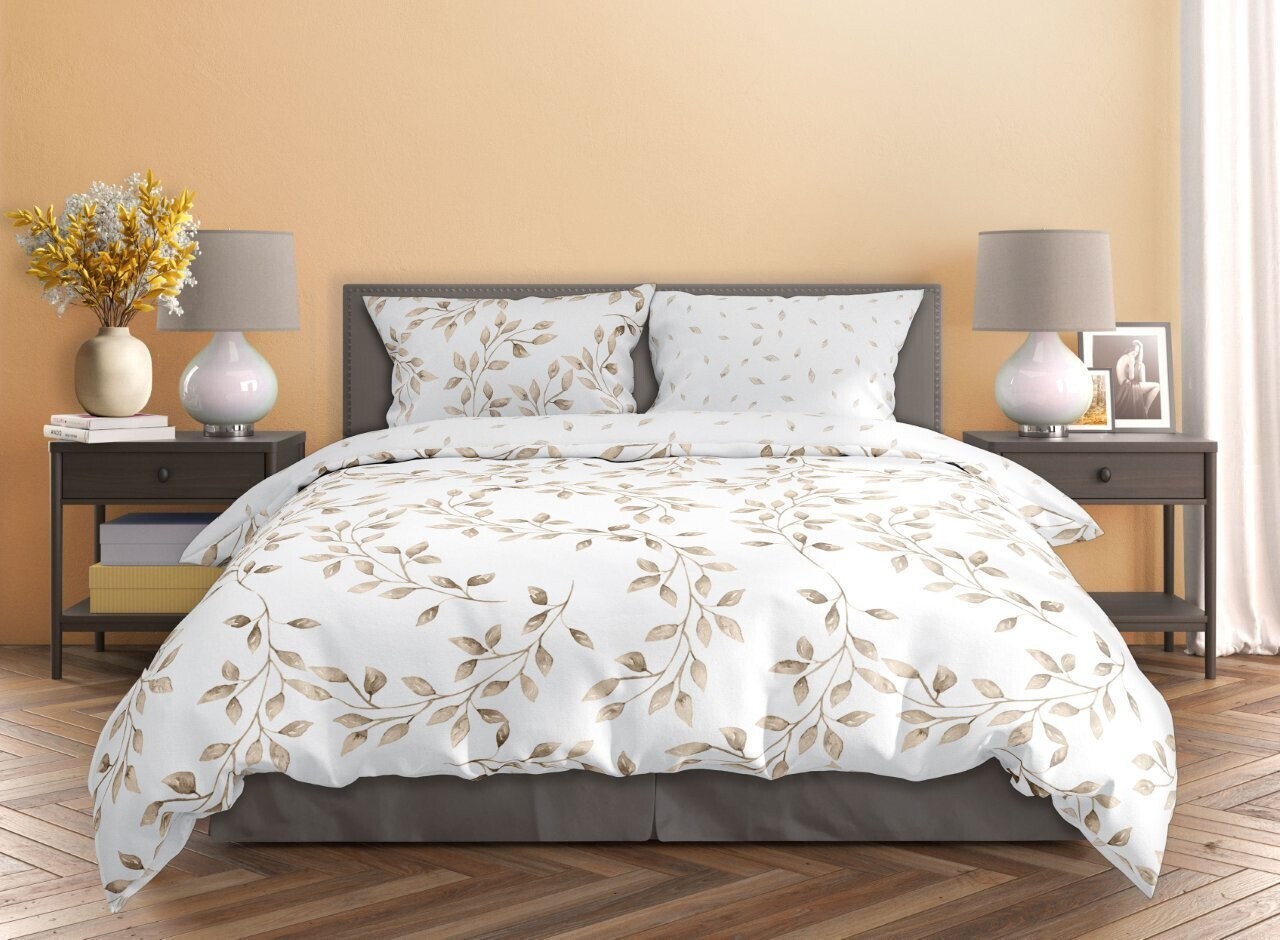 FARO Bavlněné saténové povlečení 140x200 + 70x90 cm - Milagro Verde 021