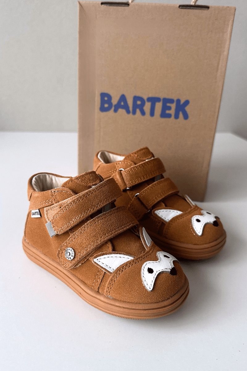 Dětské kotníkové boty Bartek s motivem lišky