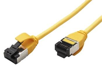 Roline U/FTP patchkabel kat. 8, tenký, LSOH, 0,5m, žlutý